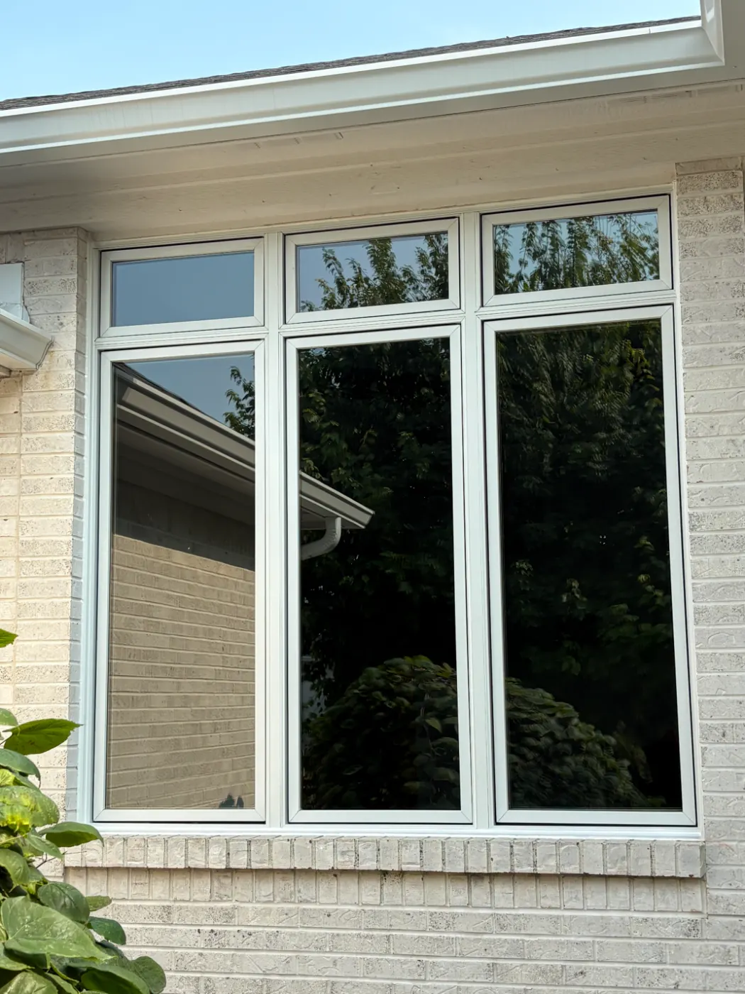 Storm-damaged window documented in Meridian Hills
